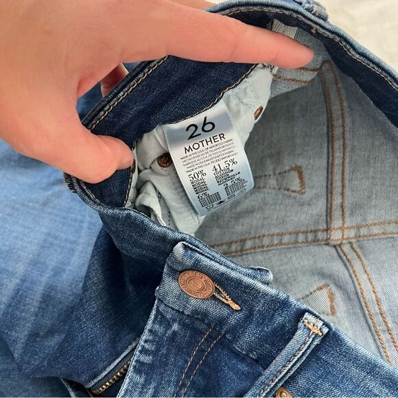 Mother High Waisted Looker Sun Don't Shine Forever 26 high rise denim designer - Picture 6 of 9